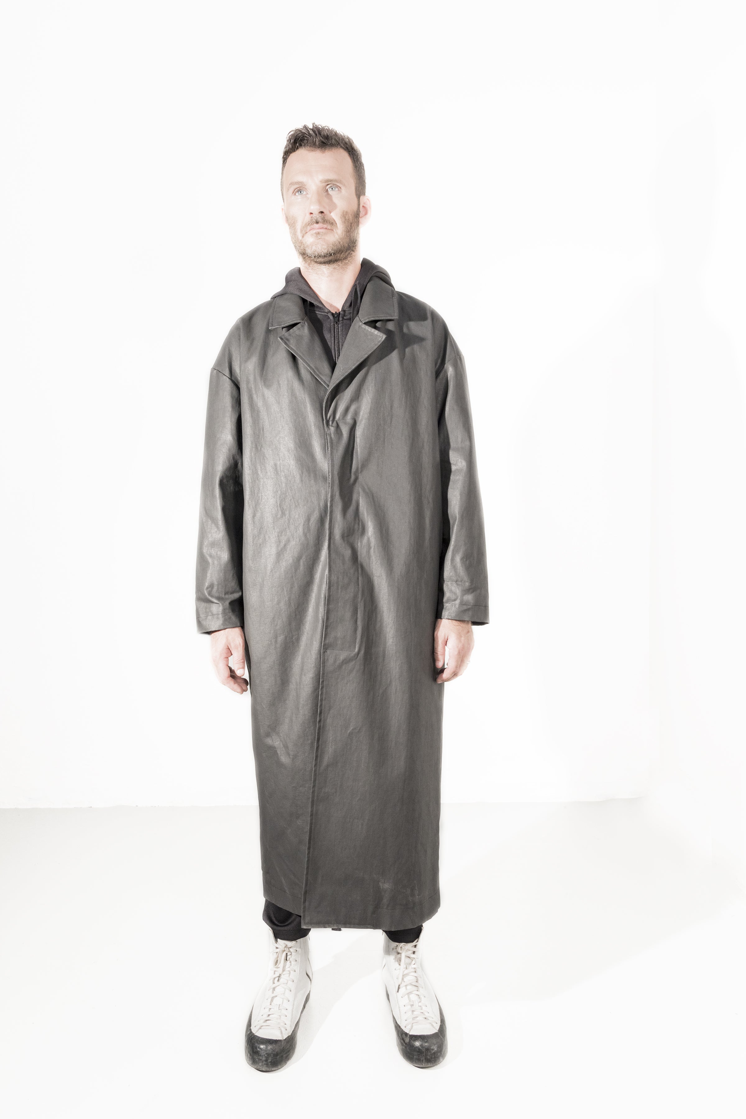 Waxed Long coat - Natural Born Humans Store