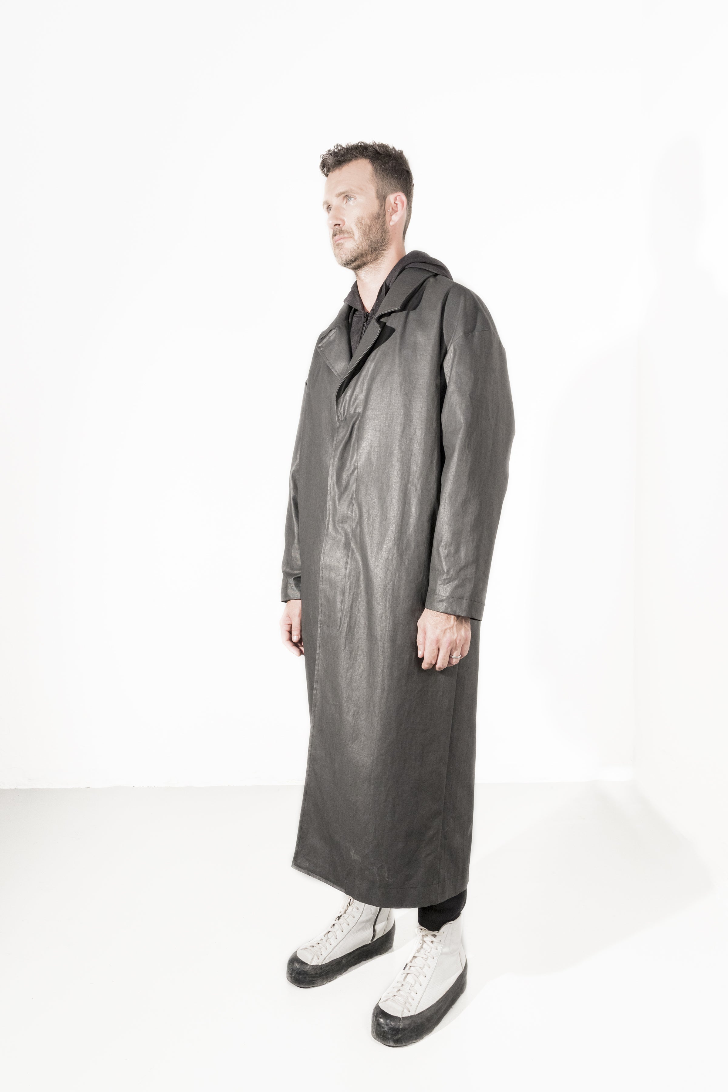 Waxed Long coat - Natural Born Humans Store