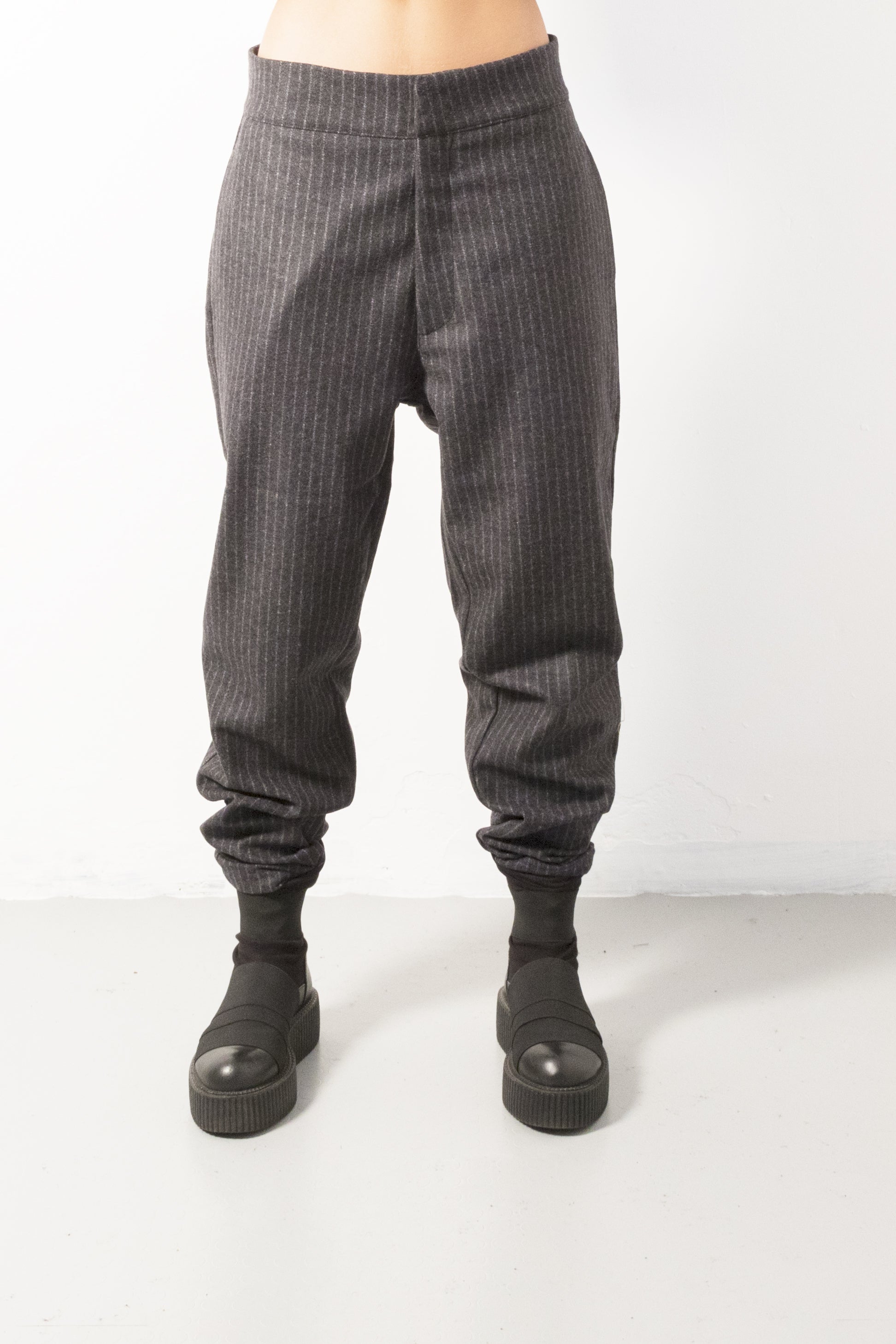 Wool Pinstripe Pant - Natural Born Humans Store