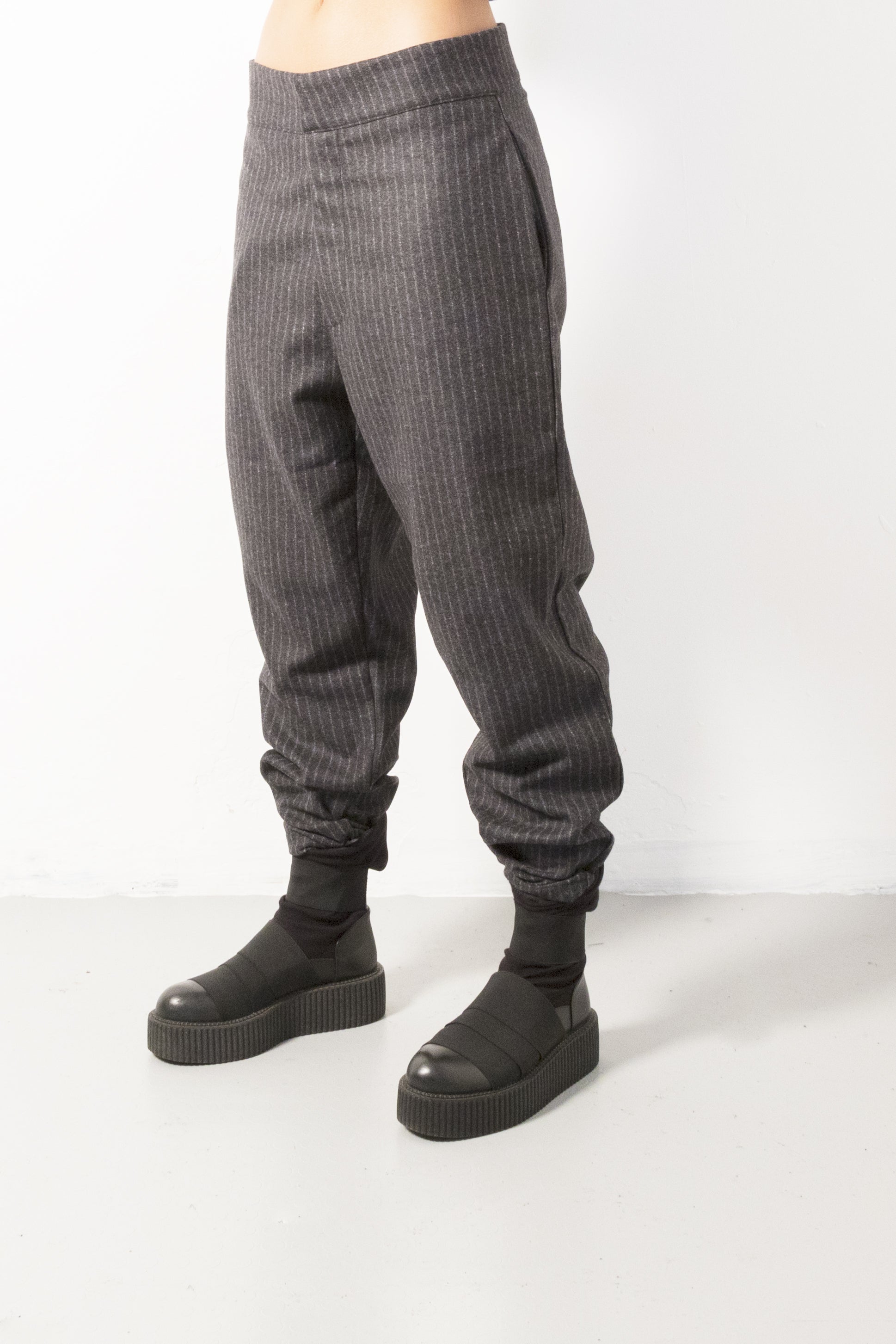 Wool Pinstripe Pant - Natural Born Humans Store