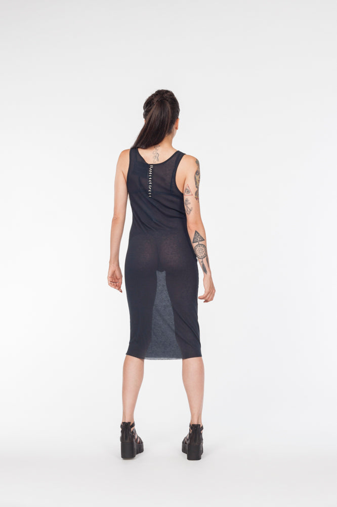 Metal rib dress - Natural Born Humans Store