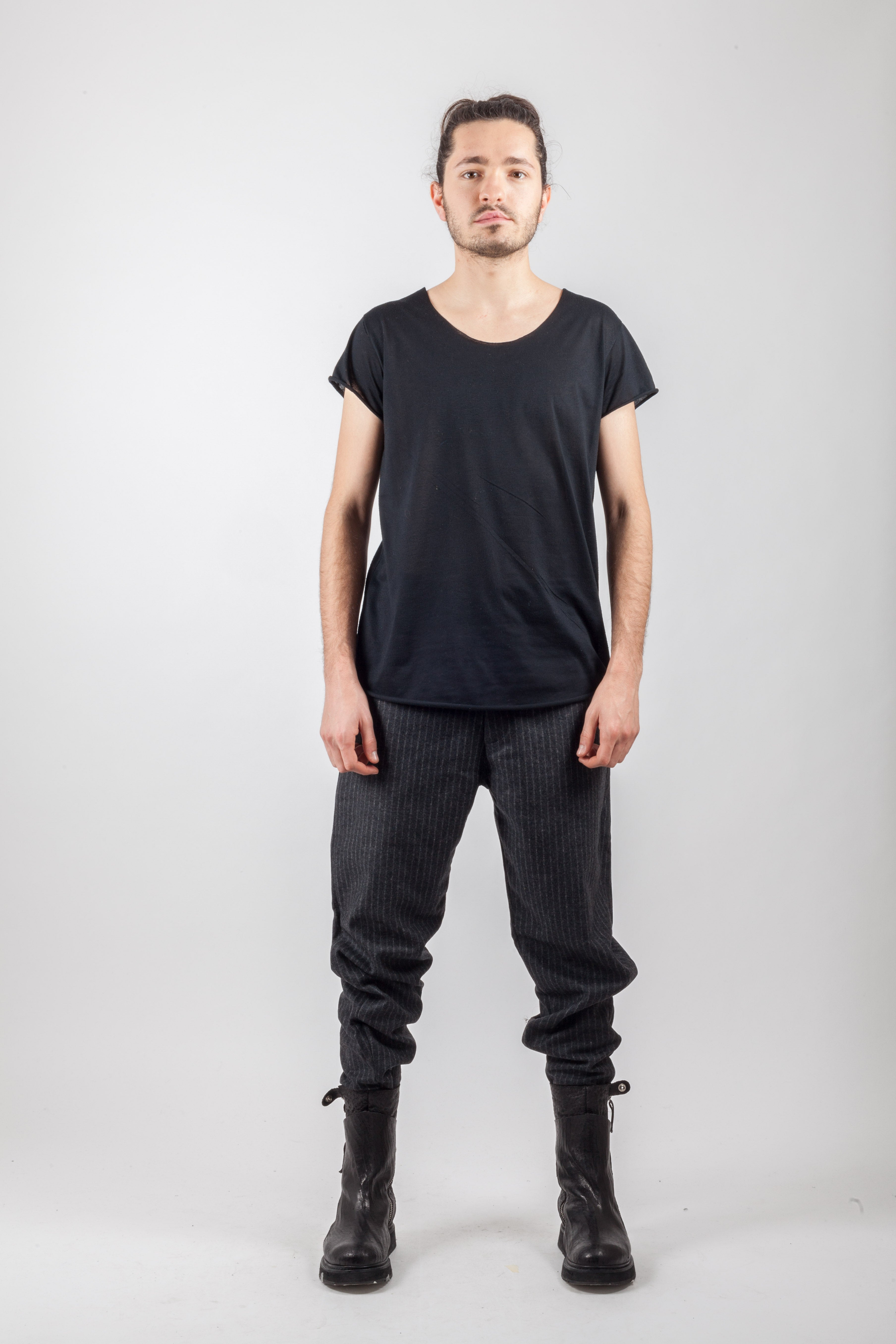 Pinstripe wool Pant - Natural Born Humans Store