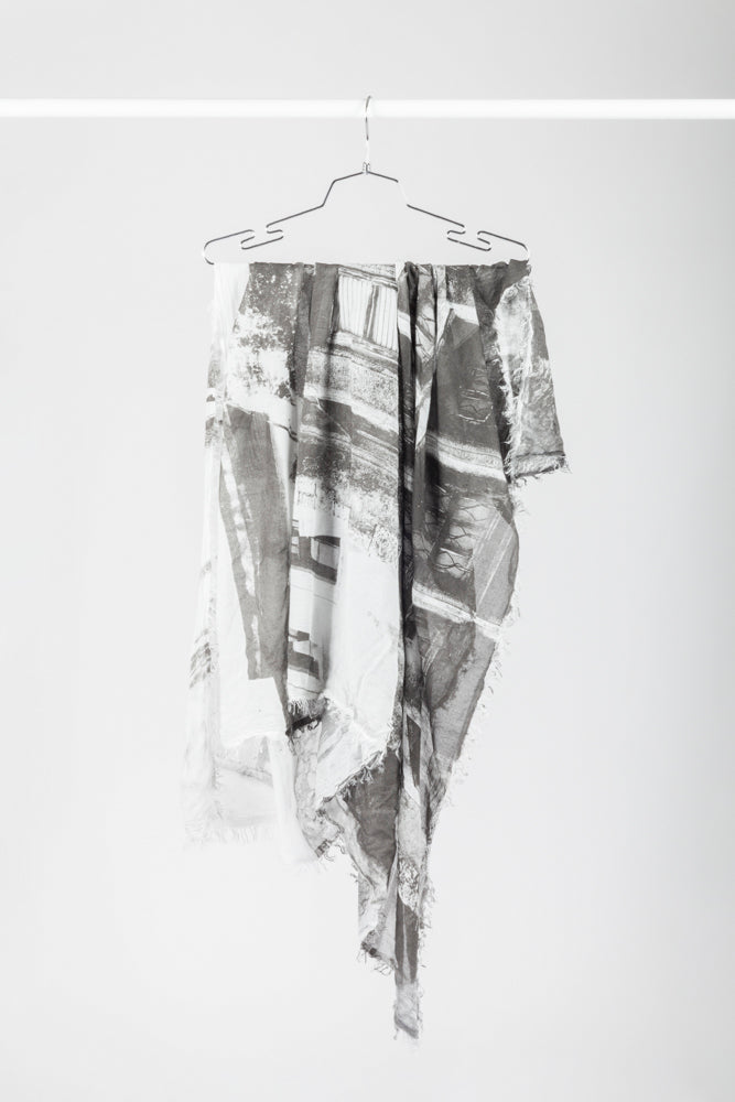 Black and white photography scarf - Natural Born Humans Store