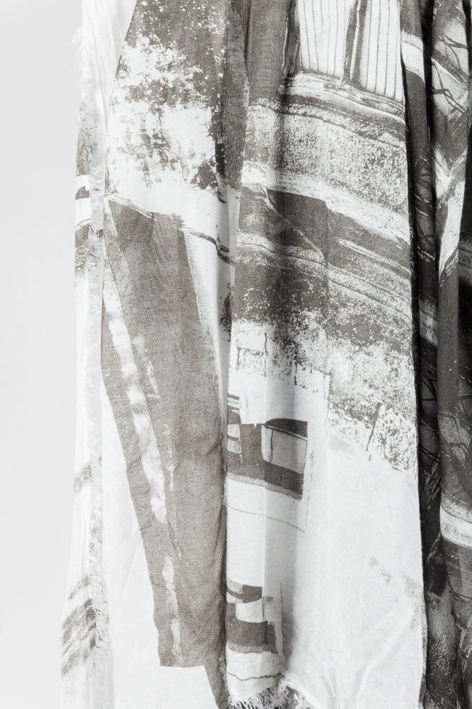 Black and white photography scarf - Natural Born Humans Store