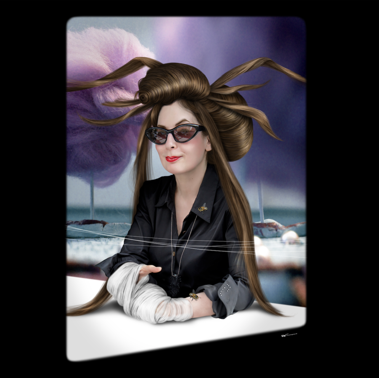 Diane Pernet Scarf by Saul Zanolary Limited Edition - PRE ORDER - Natural Born Humans Store