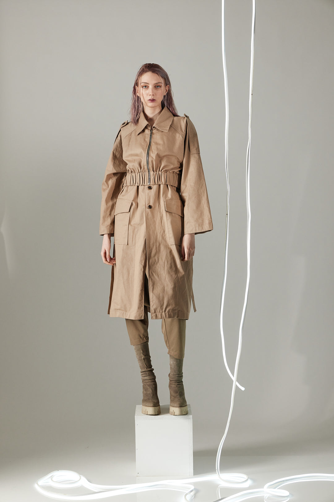 DOUBLE TRENCH COAT POSH