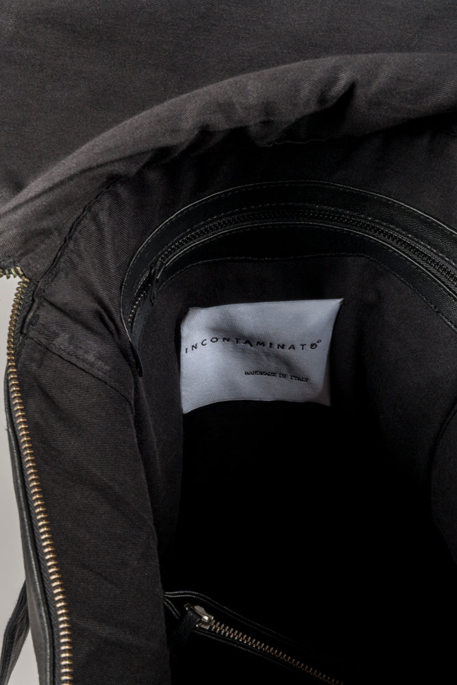 Quadrate  leather backpack - Natural Born Humans Store