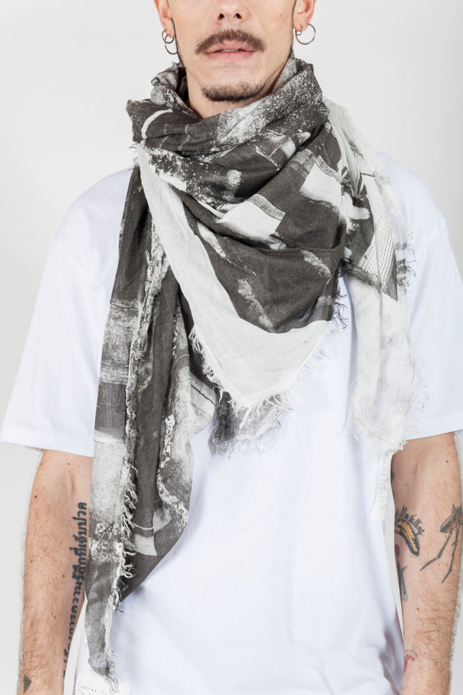 Black and white photography scarf - Natural Born Humans Store