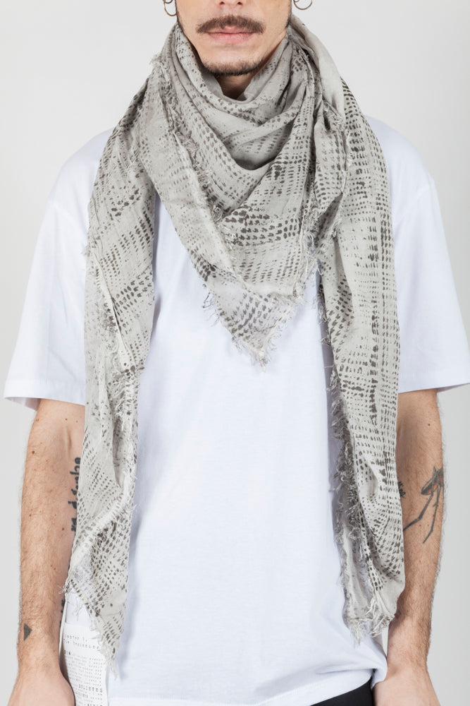 Grey spotted scarf - Natural Born Humans Store