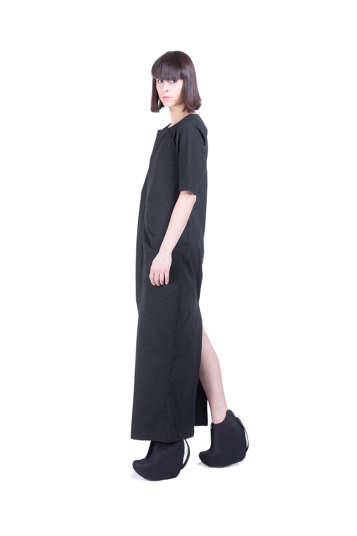 Short Sleeves Linen Tube Dress - Natural Born Humans Store